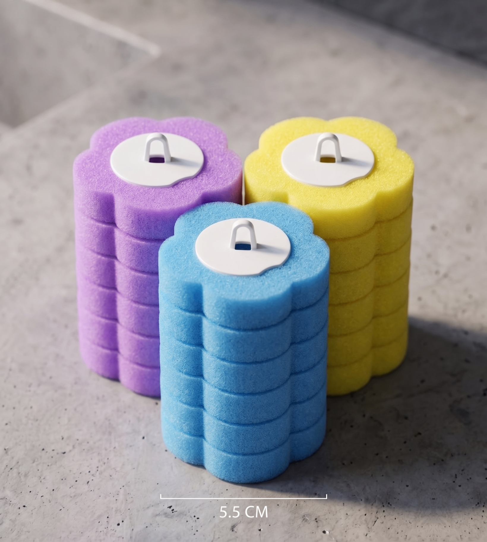 PureFlush reinigingspads in drie geuren: Lavendel, Ocean en Citroen